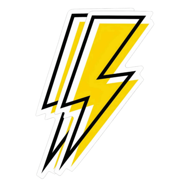 Bitcoin Lighting Stickers (5-pack)